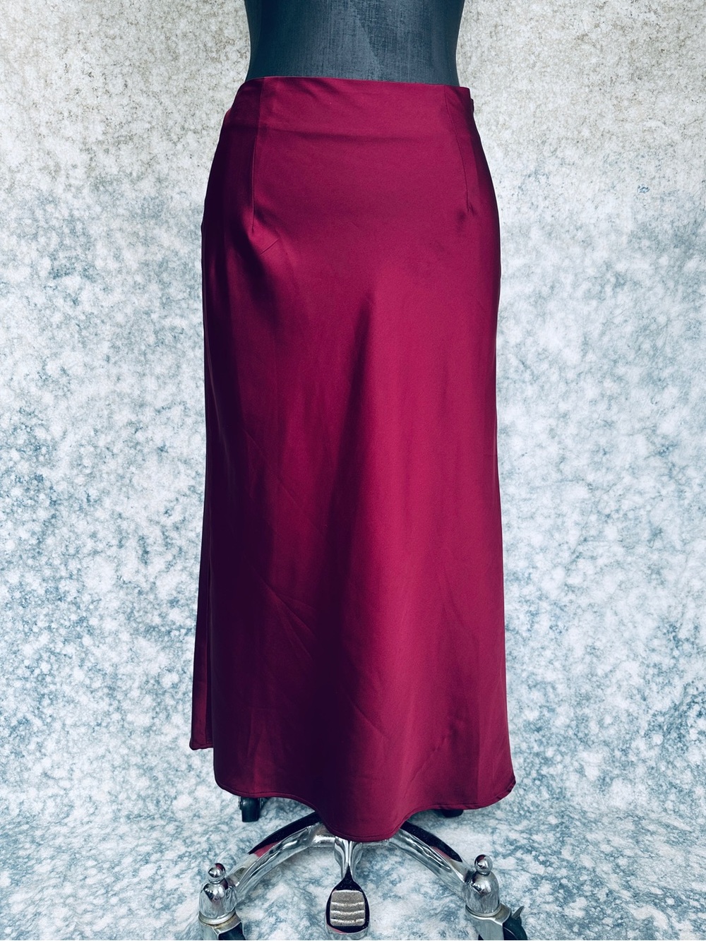Nasty girl, Cherry Red Silk Slip Skirt